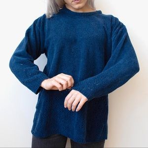Vintage Blue Crew Neck Sweater